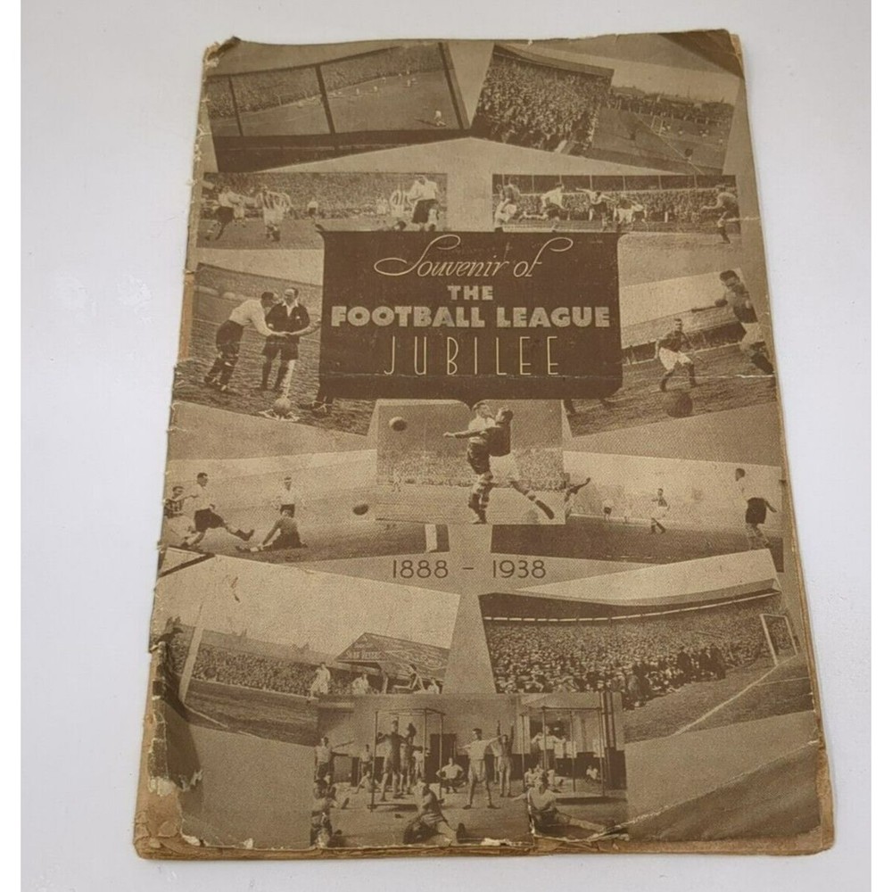 Souvenir of the English Football League Jubilee 1888 1938 Soccer Vintage Book